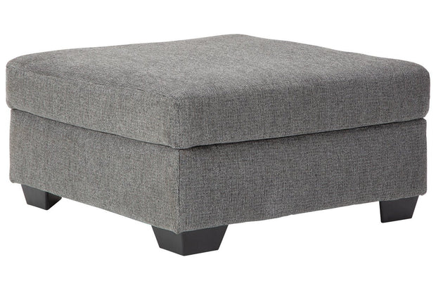 Dalhart Charcoal Oversized Accent Ottoman