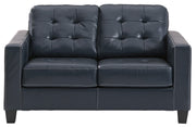 Altonbury Blue Leather Living Room Set