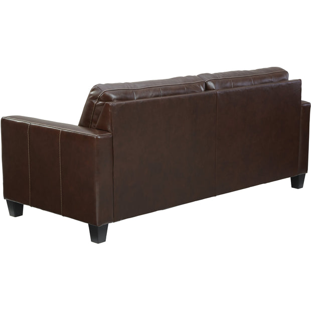 Altonbury Walnut Leather Sofa