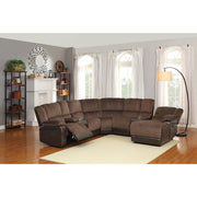 Hankins Brown Reclining Sectional | 9669