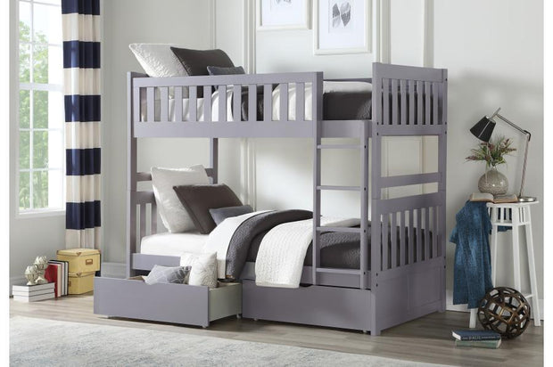 Orion Gray Twin/Twin Bunk Bed | B2063