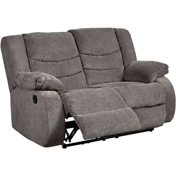 Tulen Gray Reclining Loveseat