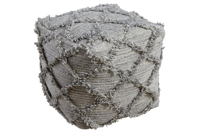 Adelphie Natural/Gray Pouf