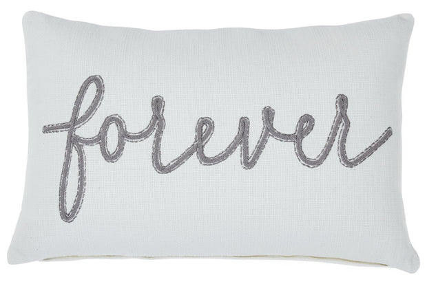 Forever White/Gray Pillow (Set of 4)