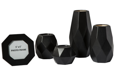 Donatella Black Accessory Set (Set of 5)