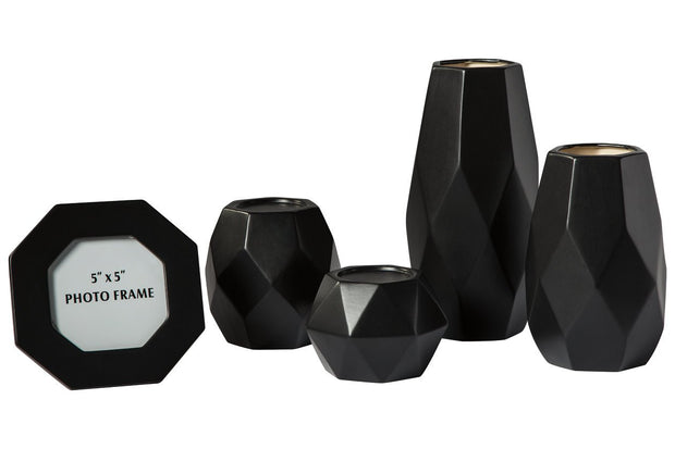Donatella Black Accessory Set (Set of 5)
