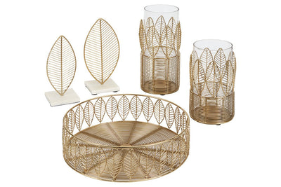 Dimity Gold Finish Accessory Set (Set of 5)