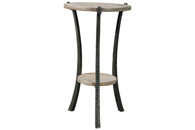 Enderton White Wash/Pewter Accent Table