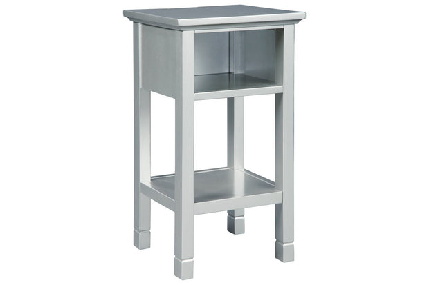 Marnville Silver Finish Accent Table