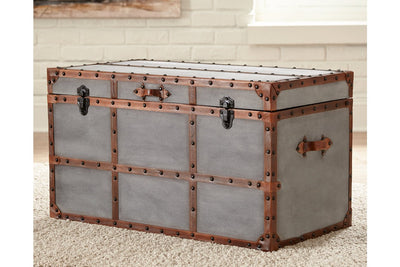 Amsel Gray Storage Trunk