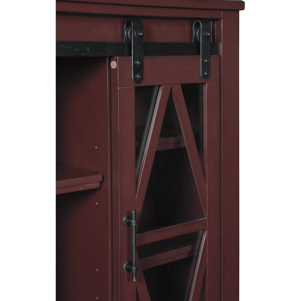 Bronfield Red Accent Cabinet