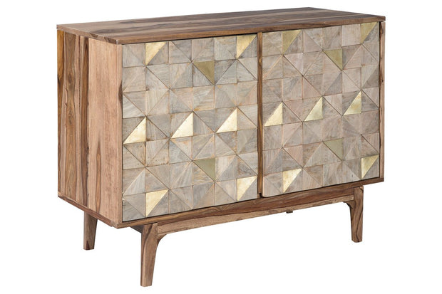 Carolmore Brown/Gold Accent Cabinet