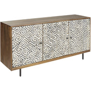 Kerrings Brown/Black/White Accent Cabinet
