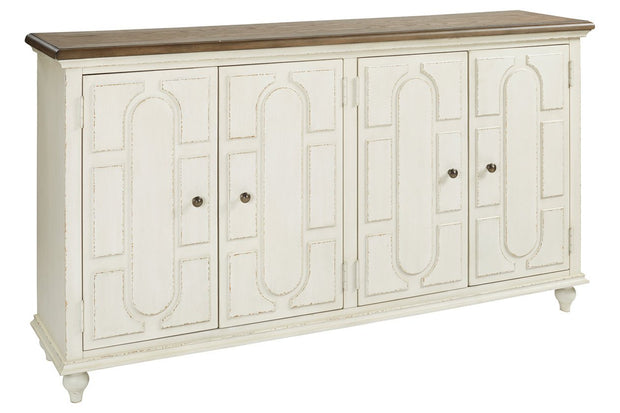 Roranville Antique White Accent Cabinet