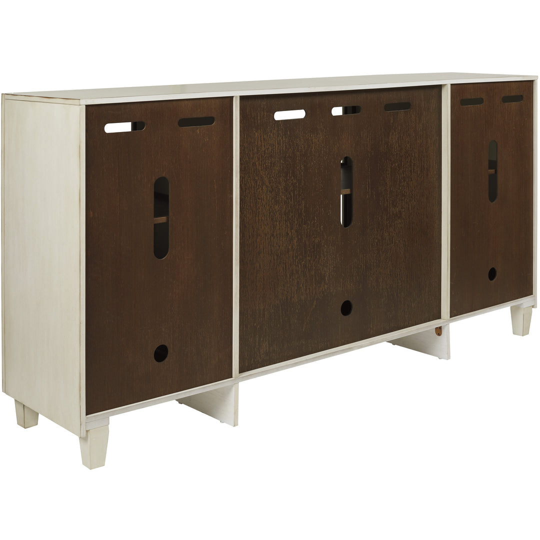 Deanford Antique White Accent Cabinet