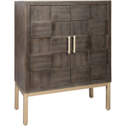 Grantleigh Brown/Gold Accent Cabinet