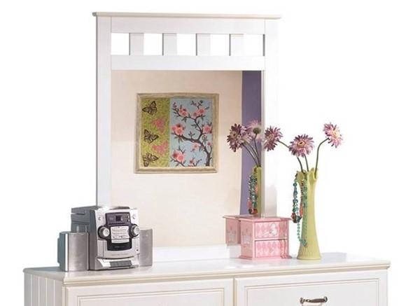 Lulu White Bedroom Mirror