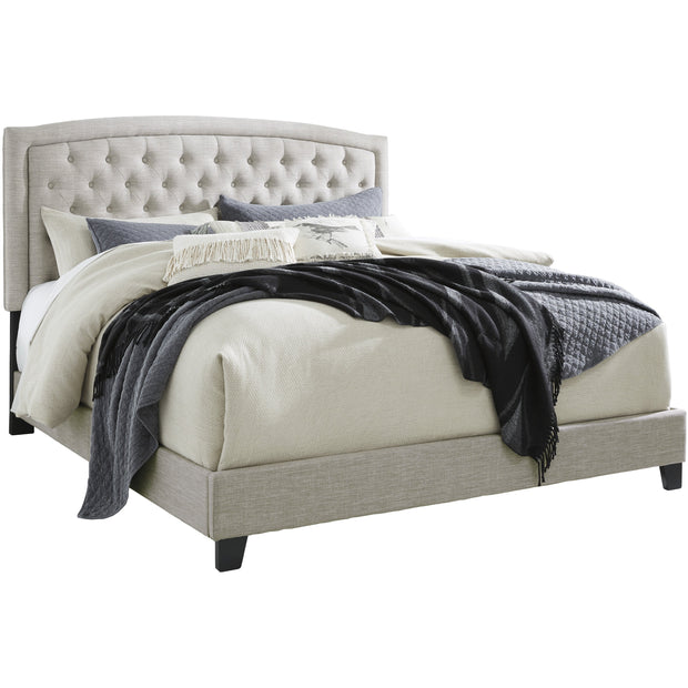 Jerary Khaki Queen Upholstered Bed