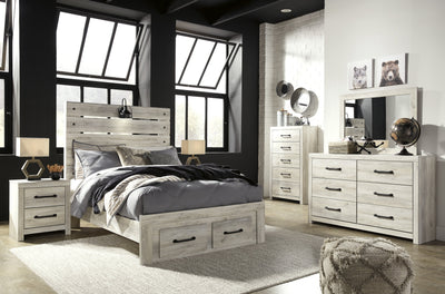 Cambeck Whitewash Youth Footboard Storage Bedroom Set