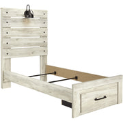 Cambeck Whitewash Twin Footboard Storage Bed
