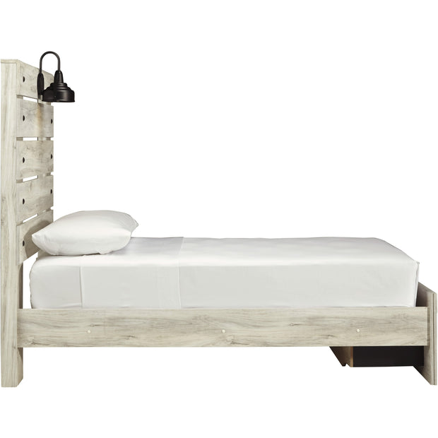 Cambeck Whitewash Twin Footboard Storage Bed