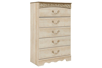 Catalina Antique White Chest of Drawers