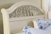 Catalina Antique White Sleigh Bedroom Set