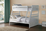 Galen White Twin/Full Bunk Bed | B2053