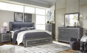 Lodanna Gray LED Storage Bedroom Set
