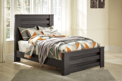 Brinxton Charcoal Full Panel Bed