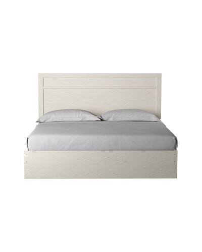 Stelsie White  King Panel Bed