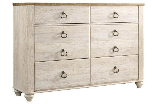 Willowton Whitewash Dresser 54" Wide