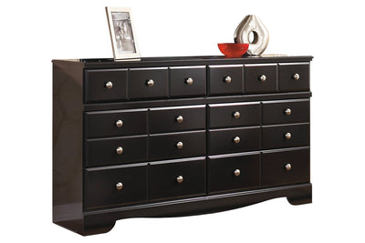Signature Design by Ashley 6-Drawer Shay Dresser, Black Signature Design by Ashley 6-Drawer Shay Dresser, Black