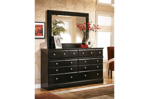 Shay Almost Black Bedroom Mirror