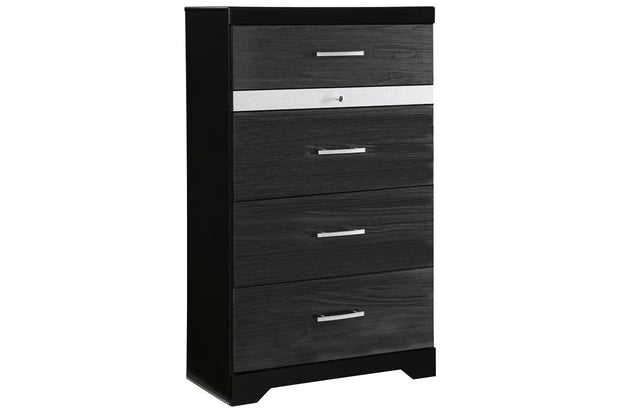 Starberry Black Chest of Drawers