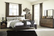 Windlore Dark Brown Panel Bedroom Set | B320