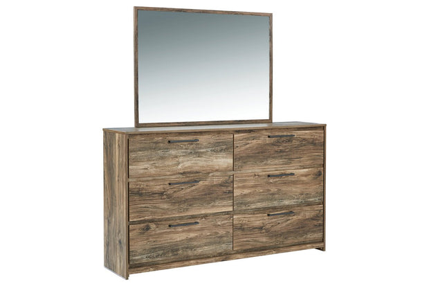 Rusthaven Brown Bedroom Mirror