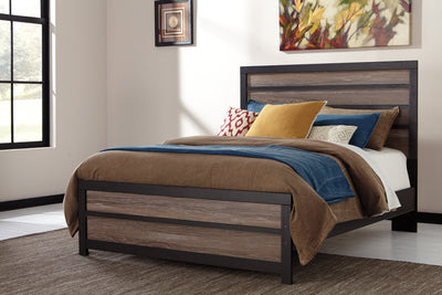 Harlinton Gray/Charcoal Queen Panel Bed | B325