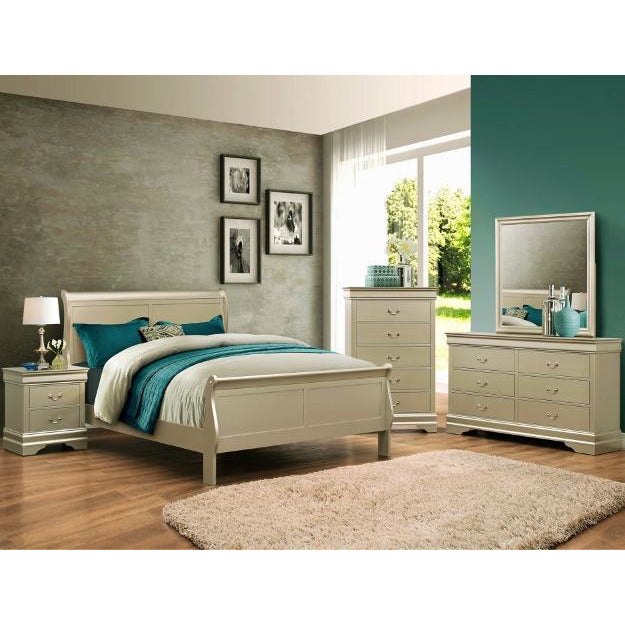 [HOT DEAL] Louis Philip Champagne Sleigh Bedroom Set