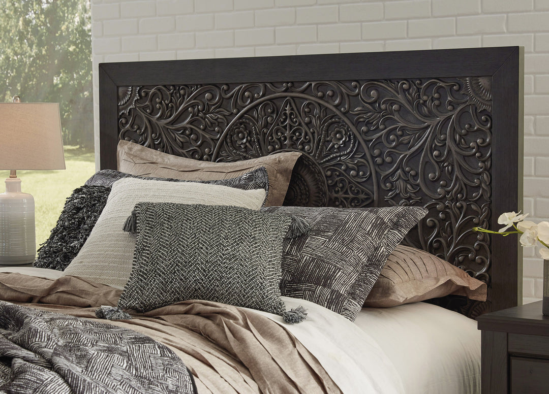 Paxberry Black Panel Bedroom Set