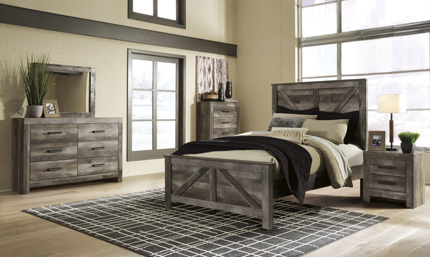 Wynnlow Gray Crossbuck Panel Bedroom Set