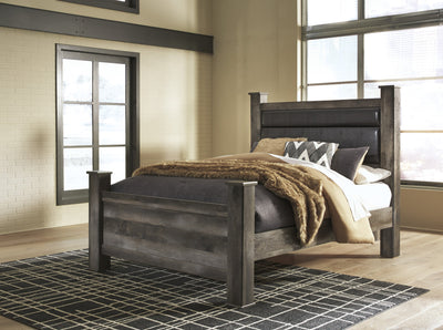 Wynnlow Gray Queen Poster Bed