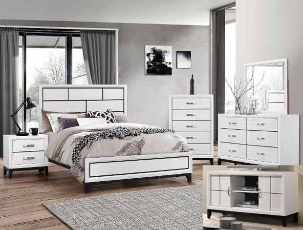 Akerson Chalk White Panel Youth Bedroom Set