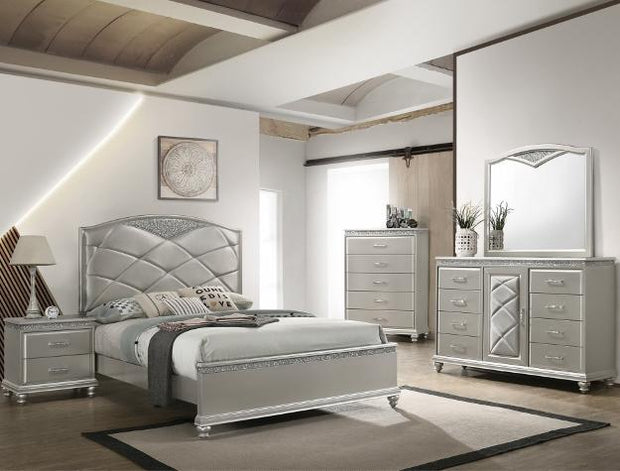 Valiant Champagne Panel Bedroom Set