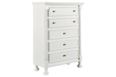 Kaslyn White Chest of Drawers