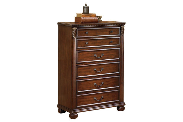 Leahlyn Warm Brown Chest of Drawers