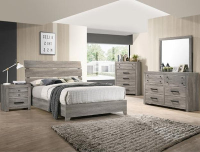 Tundra Gray Queen Panel Bed