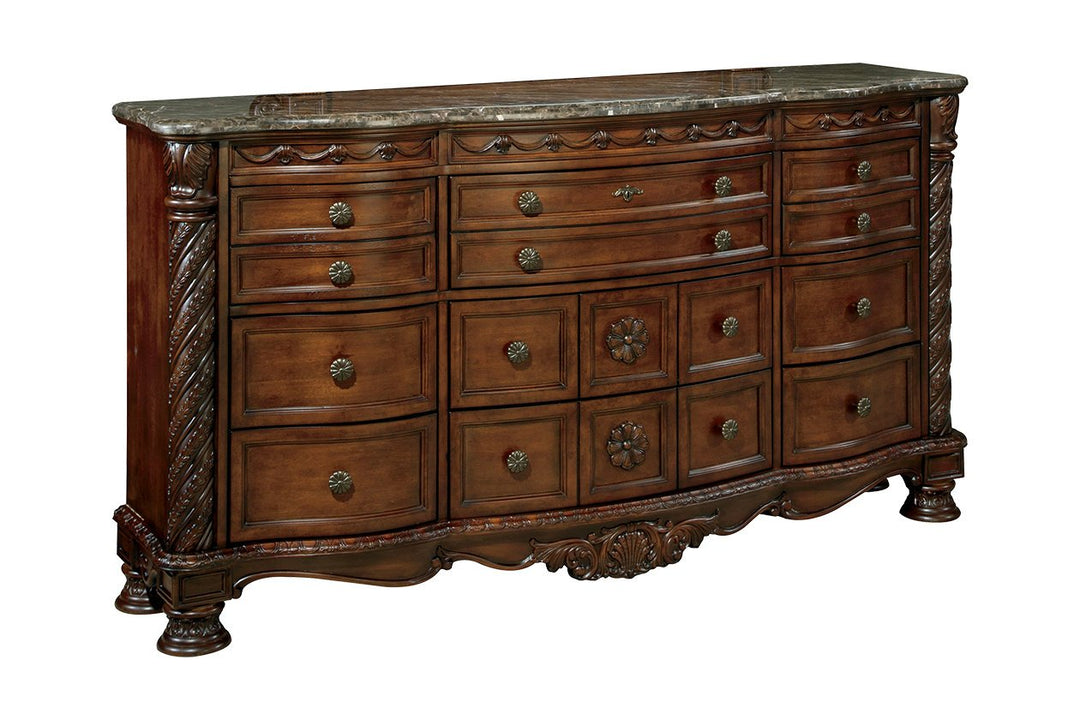 Ashley North Shore Dresser Brown