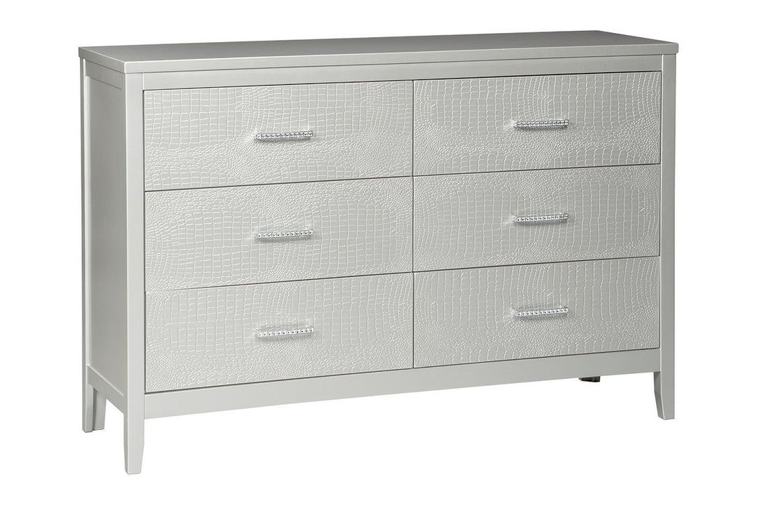 silver dresser ashley furniture Olivet Dresser, Silver by Ashley
