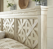 Bolanburg Antique White Louvered Panel Bedroom Set